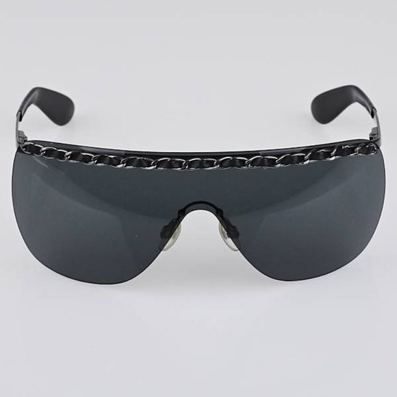 VINTAGE ICONIC CHANEL Shield Chain Sunglasses - Picture 11 of 12